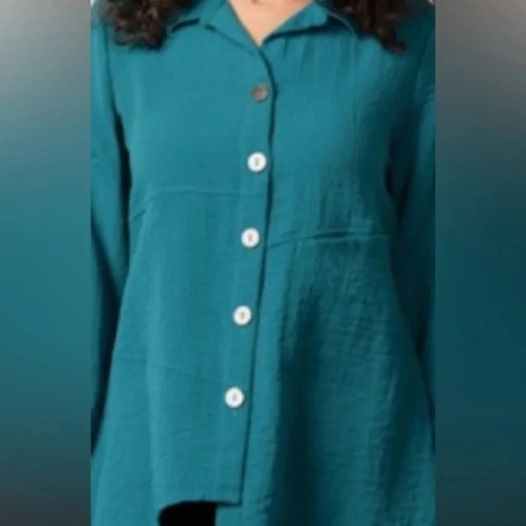 Habitat shirt /tunic, purple women NWT med &large.oversized. Hi-lo, boho, - Picture 14 of 16